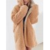 Women Casual Fleece Warm Winter Hooded Two-Face Coats