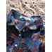 S-5XL Women Vintage Floral Print Lapel Long Sleeves Pleated Long Blouse